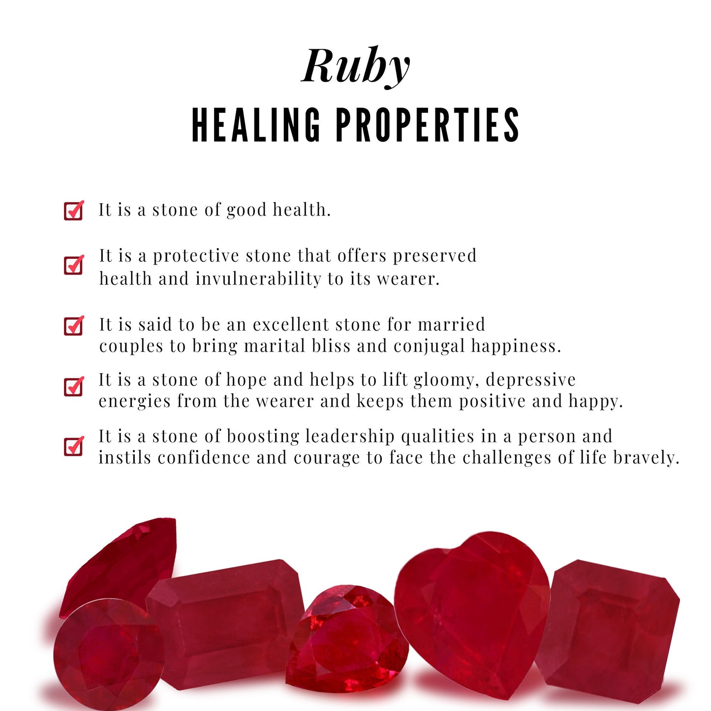 Genuine Princess Cut Ruby Eternity Wedding Ring for Women