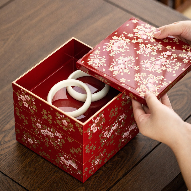 Japanese Style Multi-layer Jewelry Box Wedding Gift
