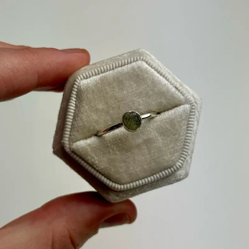 Moldavite Rings