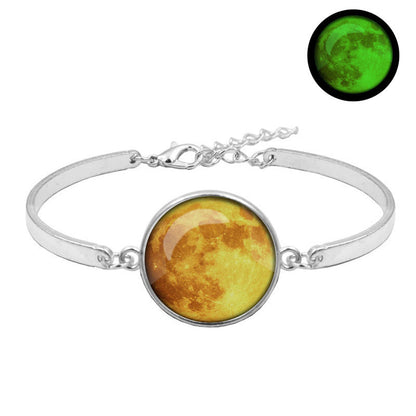 Galaxy Moon Time Gemstone Luminous Bracelet