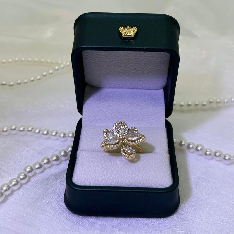 Adjustable Floral Ring