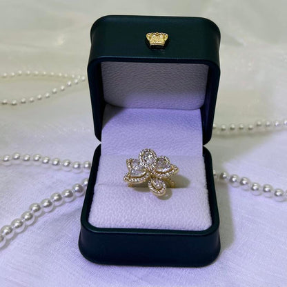 Adjustable Floral Ring