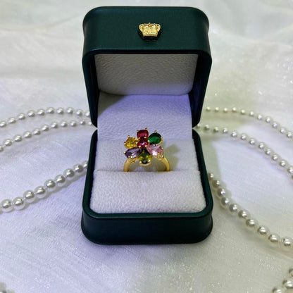 Adjustable Floral Ring