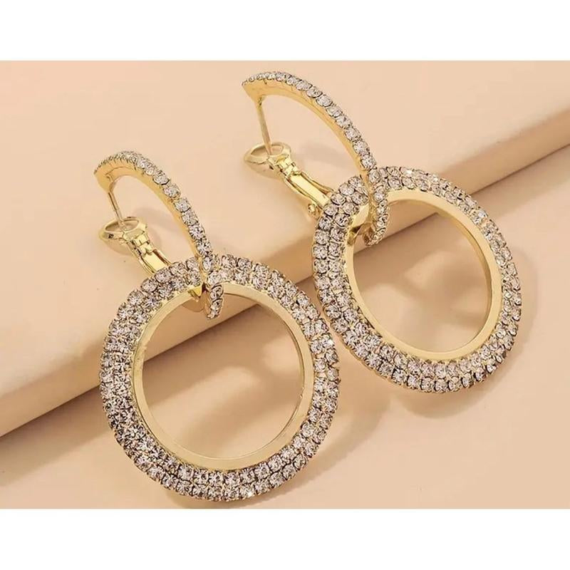 18K Gold-Plated Circle Earring