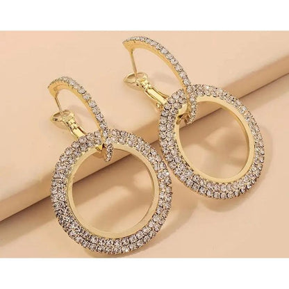 18K Gold-Plated Circle Earring
