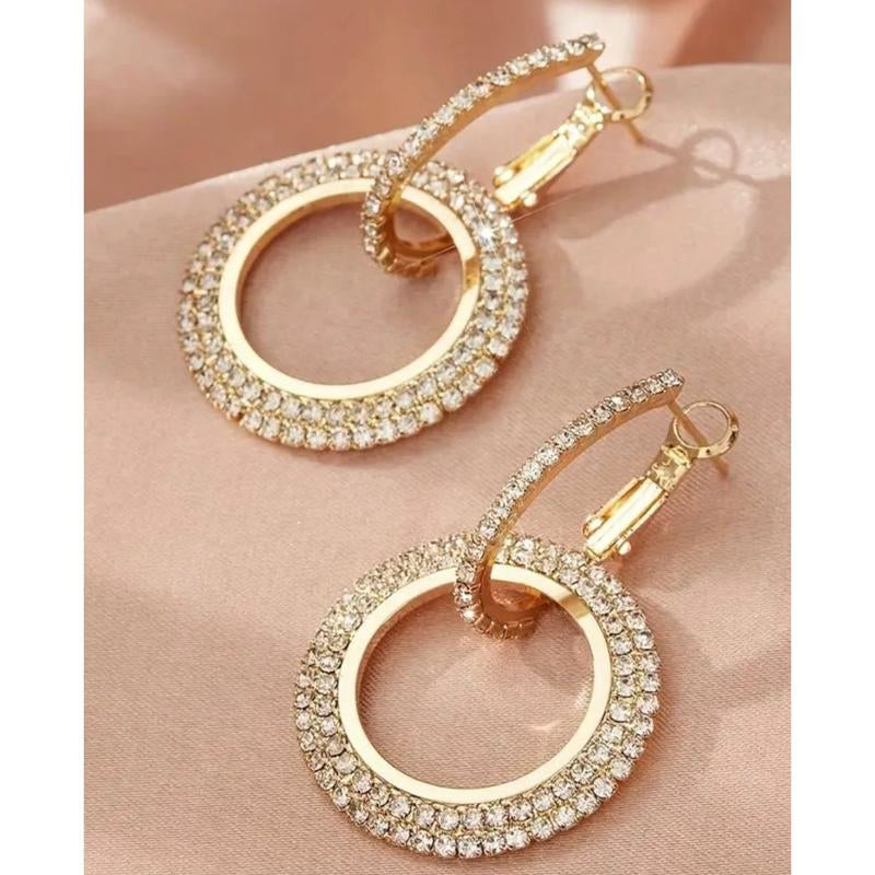 18K Gold-Plated Circle Earring