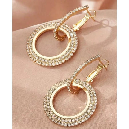 18K Gold-Plated Circle Earring