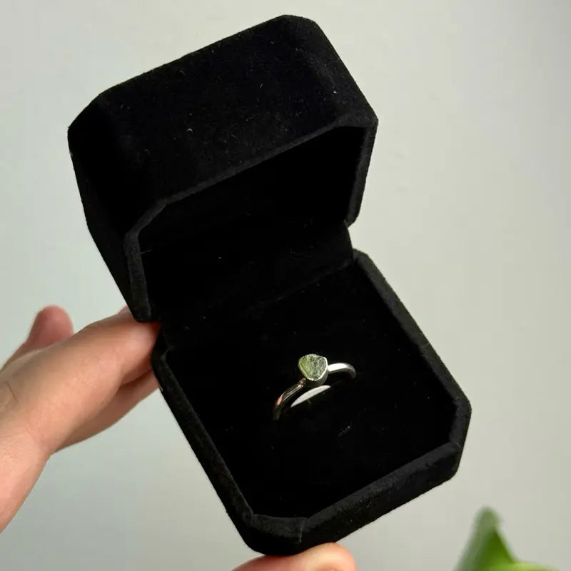 Moldavite Rings