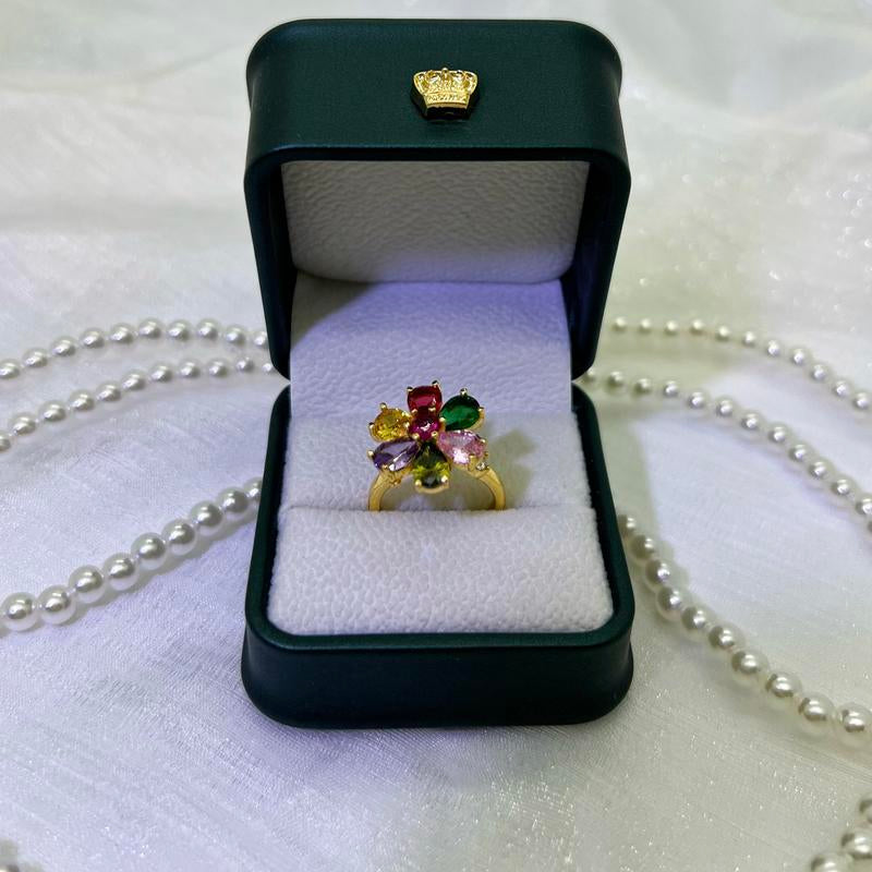 Adjustable Floral Ring