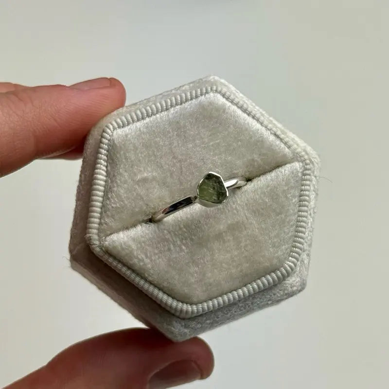 Moldavite Rings