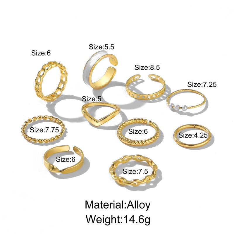 Rings Set - 10 PCS Rings