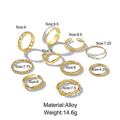 Rings Set - 10 PCS Rings
