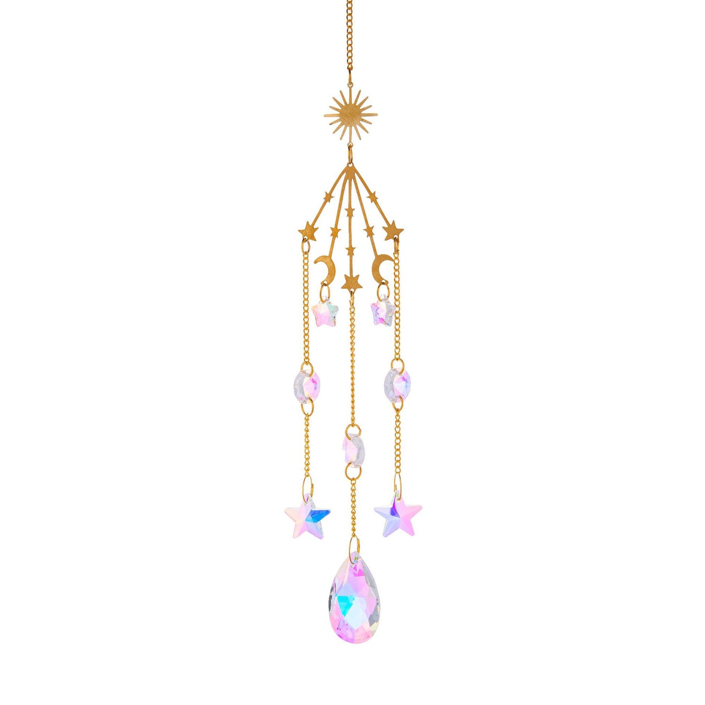Galaxy Crystal Sun Catcher Lighting Wind Chime Pendant