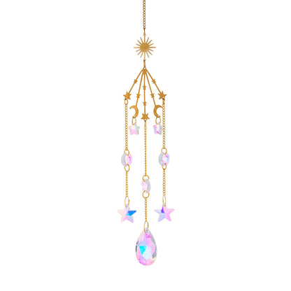Galaxy Crystal Sun Catcher Lighting Wind Chime Pendant