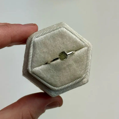Moldavite Rings