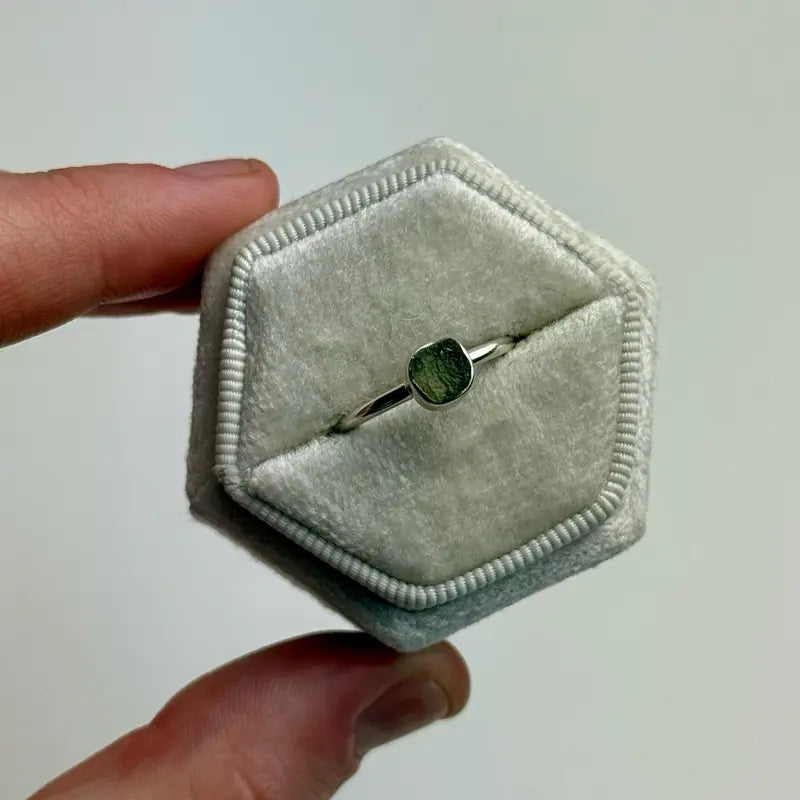 Moldavite Rings